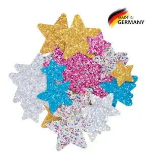 Glitterkartonsortiment grob Sterne Top-Qualität