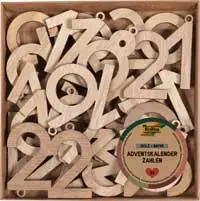 Adventskalenderzahlen 24 Stück Preiswert