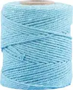 Sofort Bestellen Makrameekordel aqua (blau), 80% Baumwolle