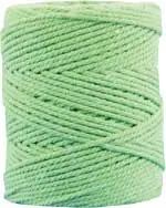 Makrameekordel hellgrün, 80% Baumwolle Preisknaller