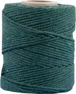 Preis Gesenkt Makrameekordel dunkelgrün, 80% Baumwolle