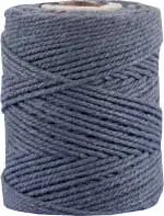 Makrameekordel anthrazit, 80% Baumwolle Preis Gesenkt