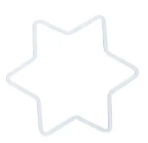 Metallstern, 10 Stück, weiß beschichtet SALE Zertifiziert