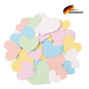 Versand Am Gleichen Tag Glitterkartonsortiment Herzen pastell