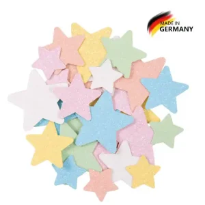 Nur Für Kurze Zeit Glitterkartonsortiment Sterne pastell