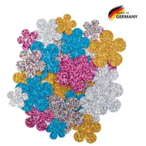 Glitterkartonsortiment grob Blumen Finale Aktion