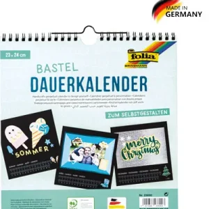 Bastel Dauerkalender schwarz Saisonangebot