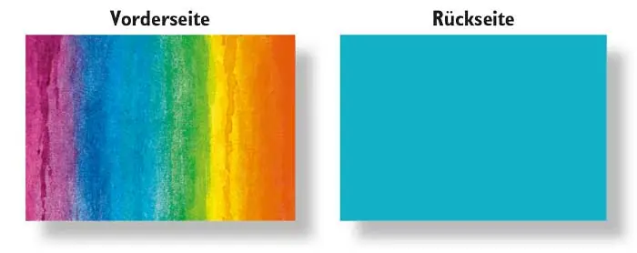 Begrenztes Angebot Motivkarton Aqua Rainbow