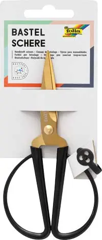 Direktkauf Bastelschere gold/schwarz, 14,5 cm