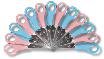 Billig Kinderschere pastell, 12 Stück sortiert