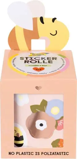 Angebot Stickerrolle Blumen & Bienen, 4 m