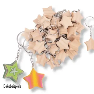 Must-Have Schlüsselanhänger Stern, 24 Stück