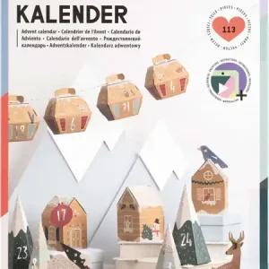 Adventskalender Bastelset Dorf im Schnee SALE Abverkauf