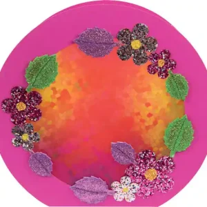 Laternen Bastelset Glitterblumen Ausverkauf