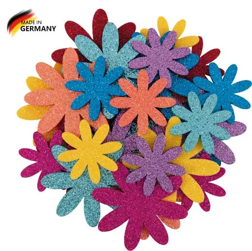 Top-Angebot Glittersommerblumen Intensivtöne, 28 St. sortiert