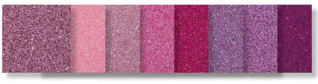 Angebot Glittermoosgummisortiment Candytöne