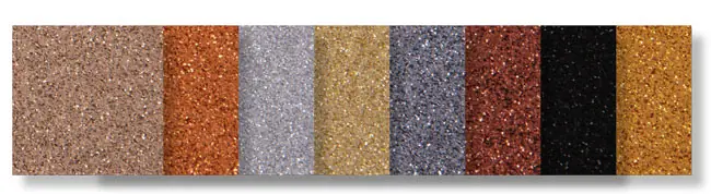 Glittermoosgummisortiment Erdtöne Weltweiter Versand