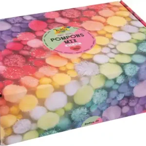 Heißes Angebot Pomponset Jumbo pastell + glitzer