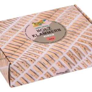 Sofort Bestellen Holzklammernset Jumbo natur, 400 Stück