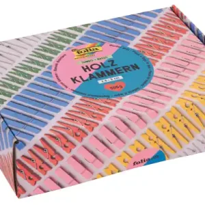Holzklammernset Jumbo intensiv, 400 Stück Aktuell