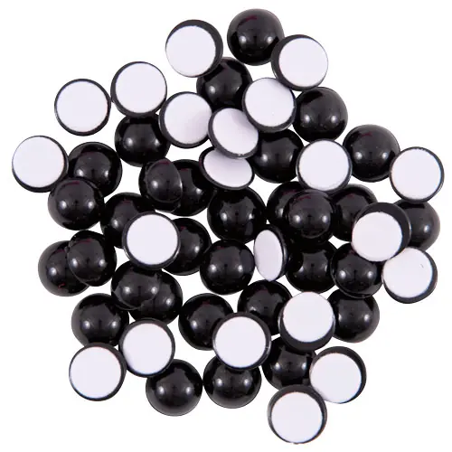 Halbaugen schwarz, 50 Stück Direkt Vom Hersteller