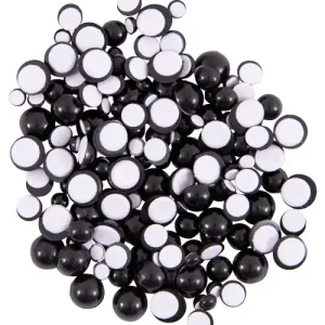 Halbaugensortiment schwarz, 150 Stück Direktkauf