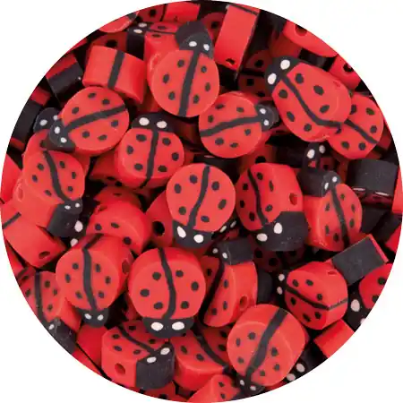 Fimoli Motivperle Marienkäfer, 100 Stück Sale