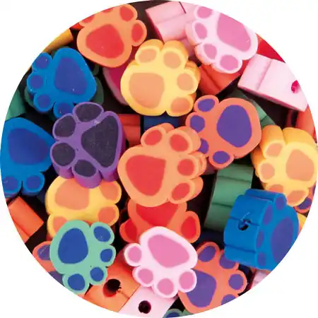 Meistverkauft Fimoli Motivperle Pfoten, 100 Stück