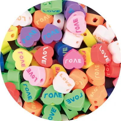 Jetzt Bestellen Fimoli Motivperle Herzen, 100 Stück