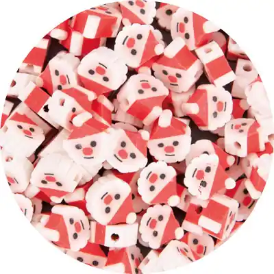 Fimoli Motivperle Nikoläuse, 100 Stück Neue Kollektion