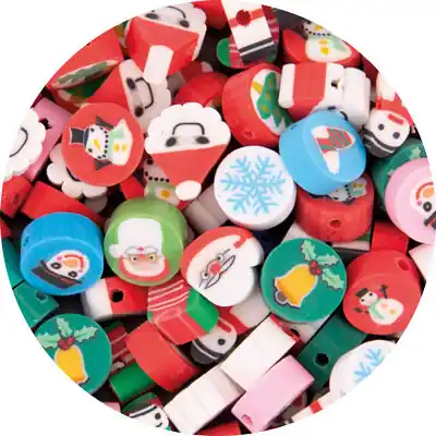 Heute Kaufen Fimoli Motivperle Weihnachten, 100 Stück