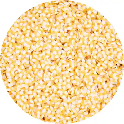 Jetzt Kaufen Heishi Scheibenperle weiß/gelb