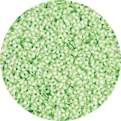 Heishi Scheibenperle weiß/grün Begrenztes Angebot