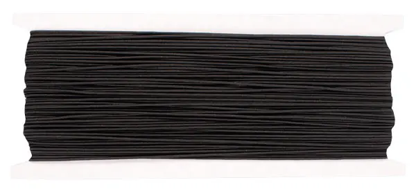 Kracherpreis Stretchgummi schwarz, 50 m