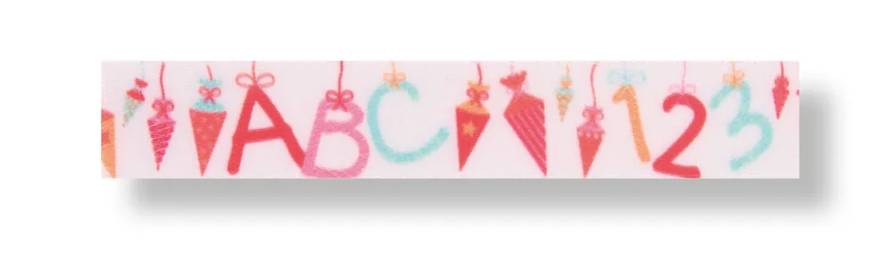 Jetzt Bestellen Satinband Schule rot/pink