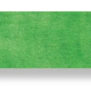 Solange Der Vorrat Reicht Drahtchiffonband grün