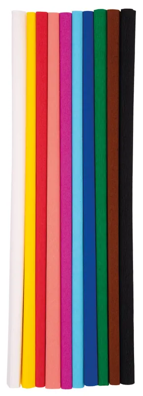 Bastelkrepp regenbogen, 10 Stück sortiert Jetzt Bestellen