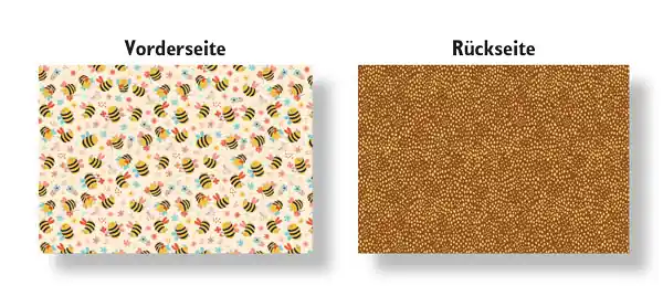 Hochwertig Motivkarton Bienchen