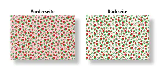 Rabatt Motivkarton Erdbeeren