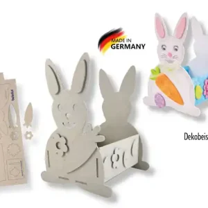 Kostenloser Versand Osterkörbchen Bastelset Hase 12 Stück