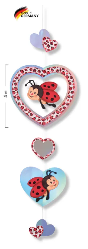 Schimmernde Fensterkette Marienkäfer Beliebt