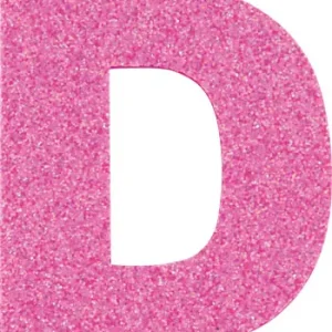 Highlight Glitterbuchstabe Maxi D malve