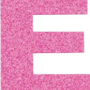 Glitterbuchstabe Maxi E malve Direkt Vom Hersteller