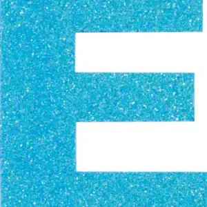 Knallerangebot Glitterbuchstabe Maxi E türkis