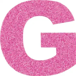 Solange Der Vorrat Reicht Glitterbuchstabe Maxi G malve