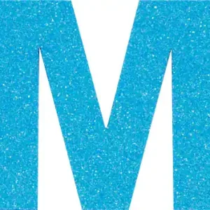 Preis Gesenkt Glitterbuchstabe Maxi M türkis