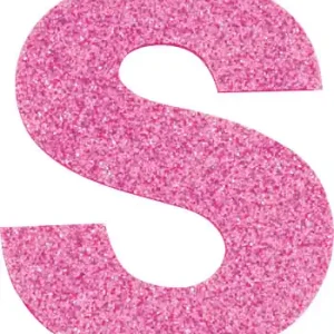 Highlight Glitterbuchstabe Maxi S malve