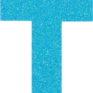 Glitterbuchstabe Maxi T türkis Top-Seller