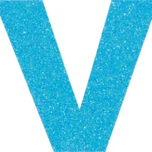 Schnäppchen Glitterbuchstabe Maxi V türkis