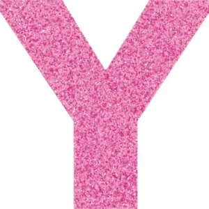 Glitterbuchstabe Maxi Y malve Expressversand